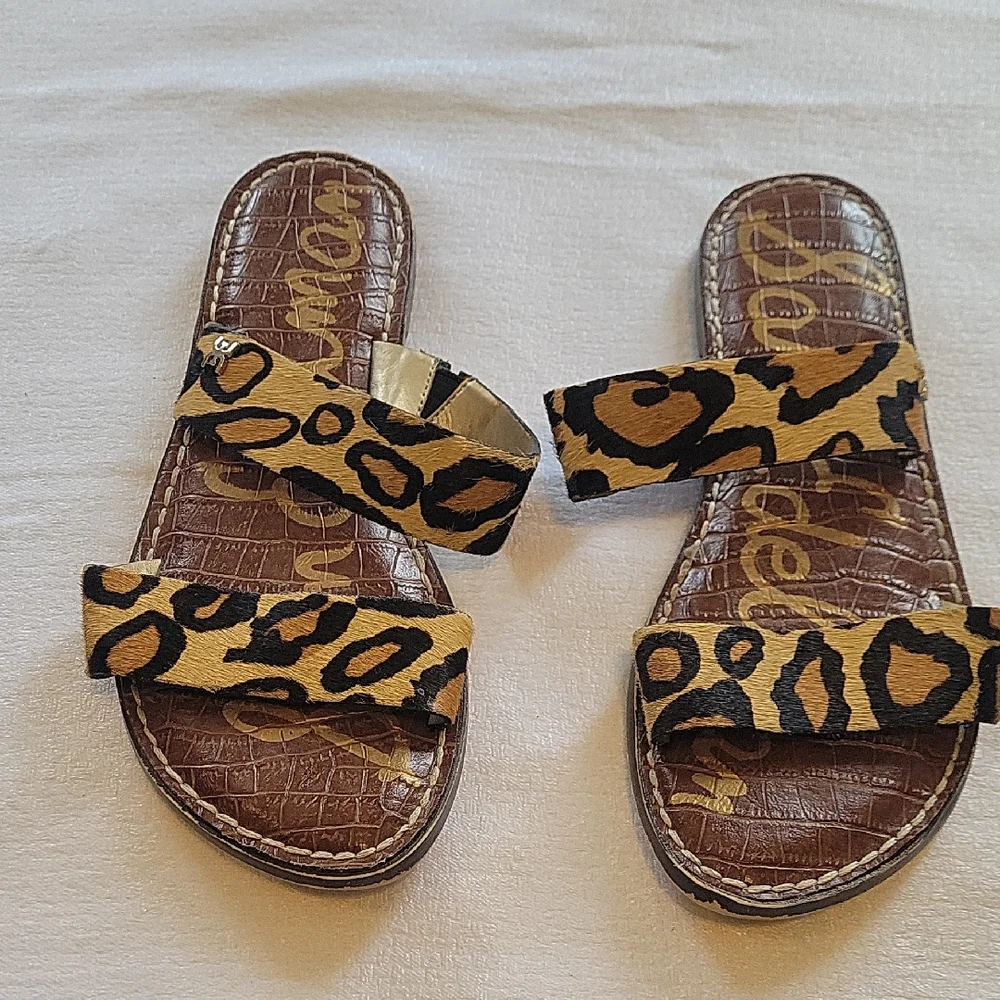 Sam Edelman Leopard Print Women's Sandals Size 6